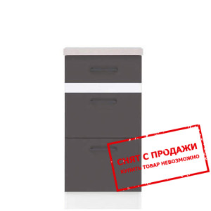 Тумба Junona Line D3S/40/82 серый вольфрам BRW...